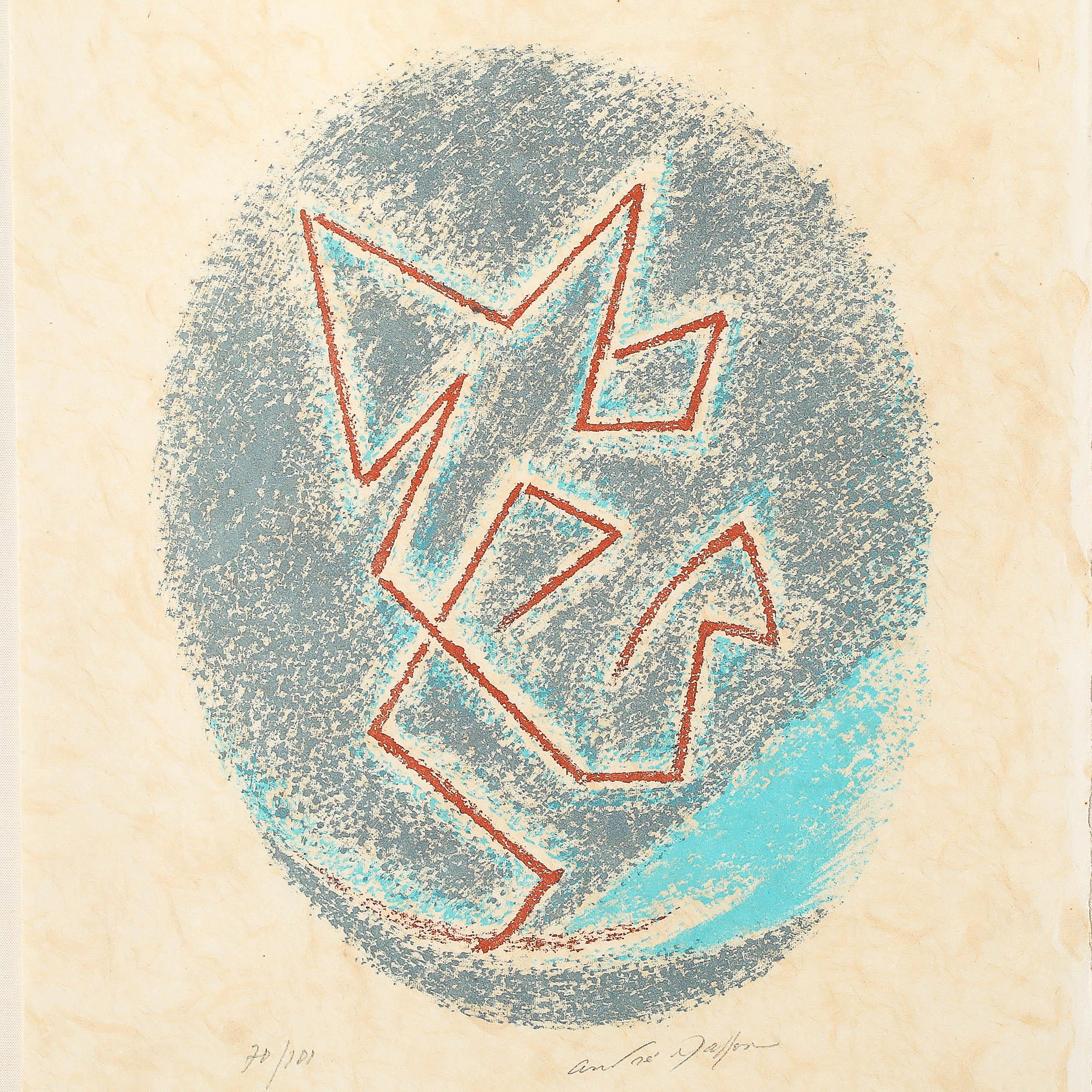 Lithograph on Japon Paper by André Masson Edition 70/101 For Sale 3