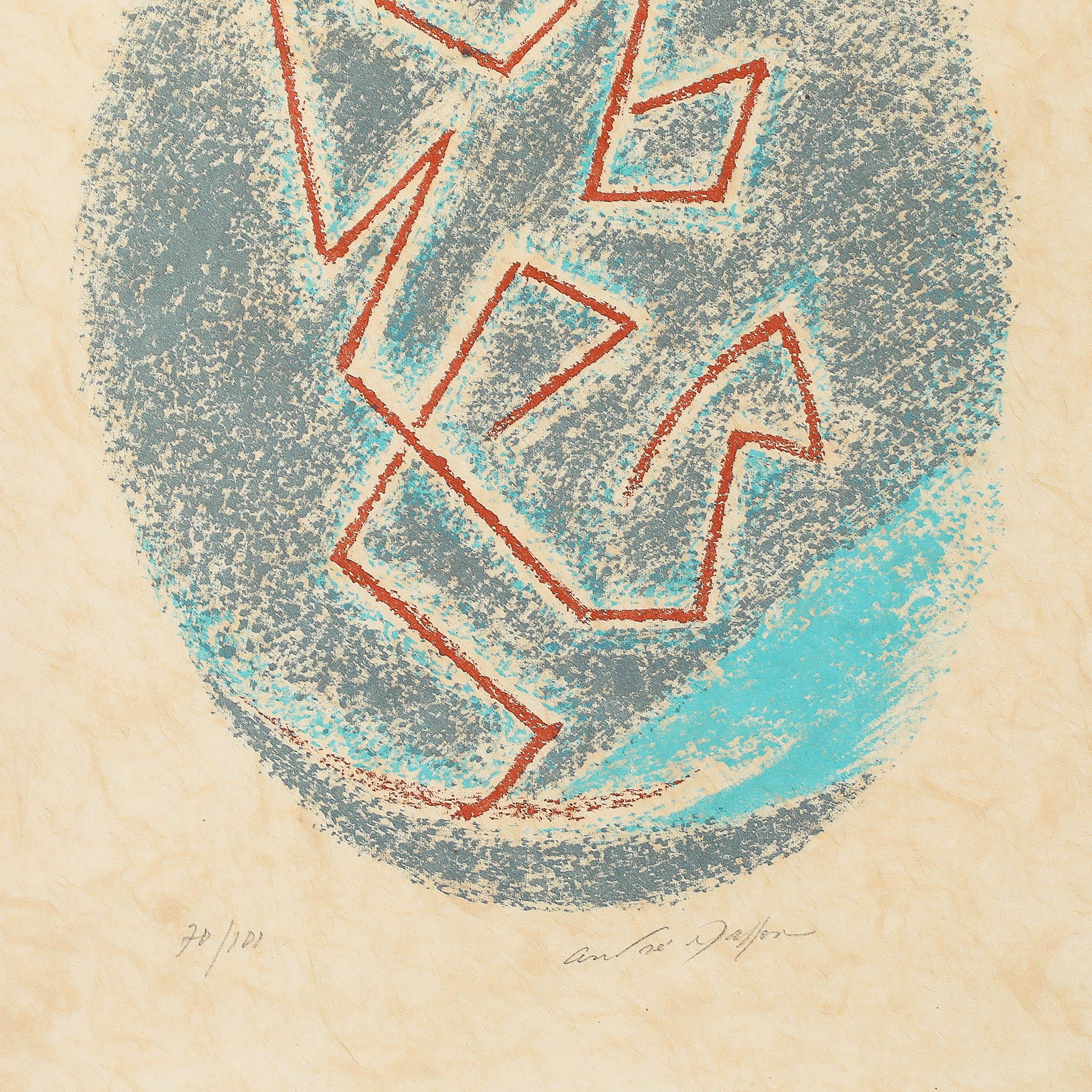 Lithograph on Japon Paper by André Masson Edition 70/101 For Sale 8