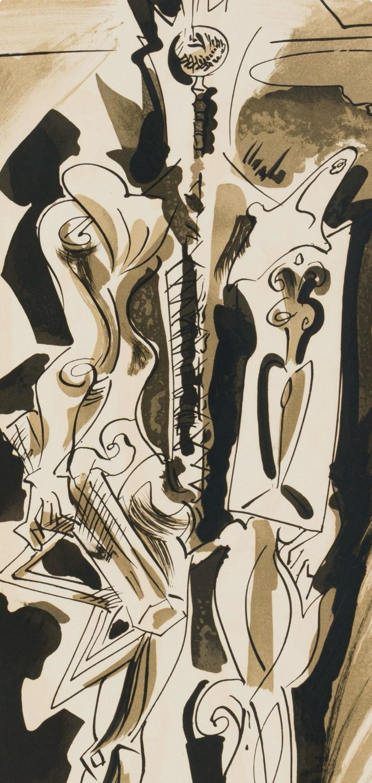 Masson, Komposition, XXe Siècle (nach) – Print von André Masson