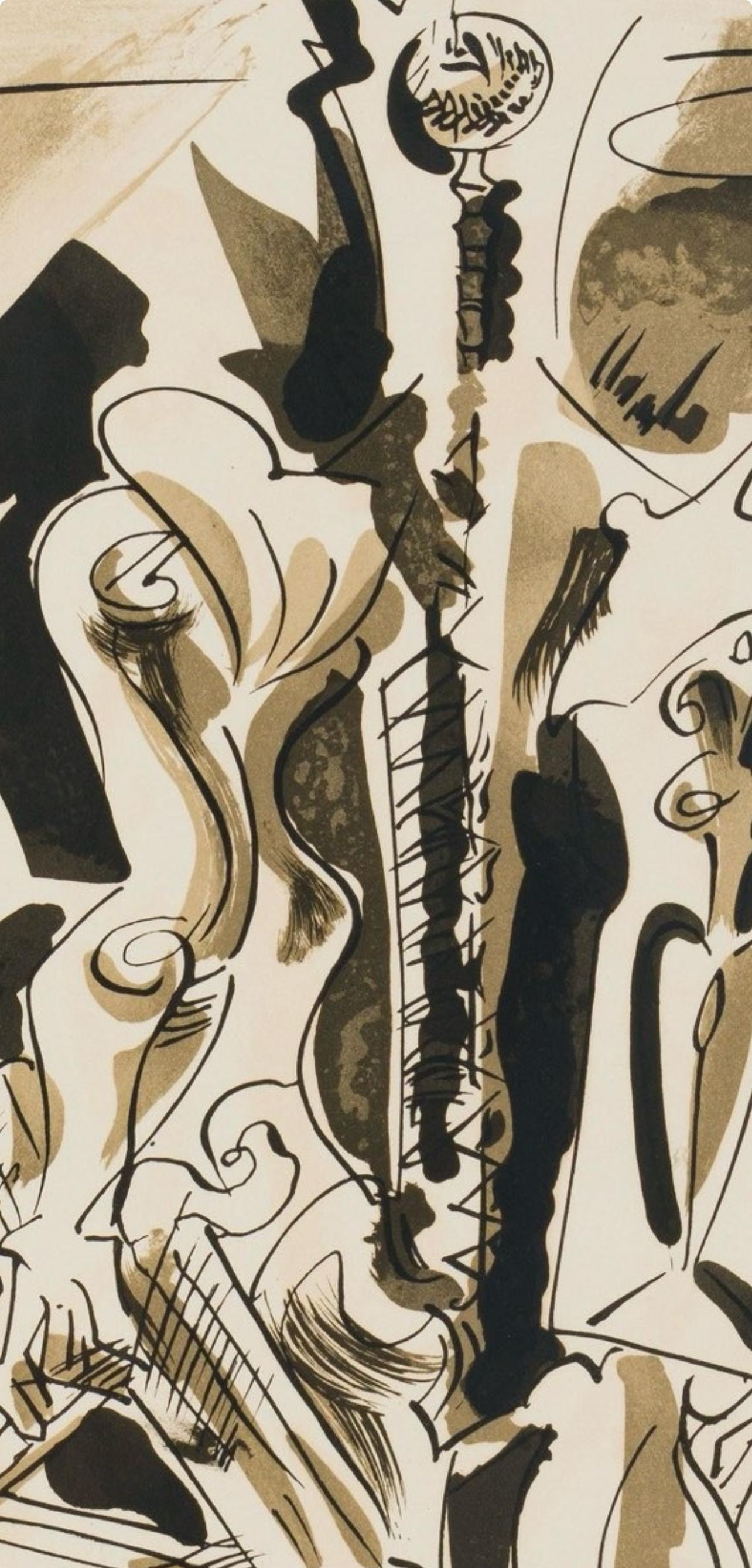 Masson, Komposition, XXe Siècle (nach) (Surrealismus), Print, von André Masson