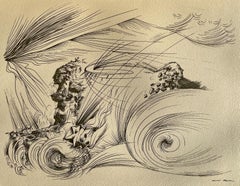 Vintage Masson, Dessin pour la mythologie de l'être, Masson Dessins (after)