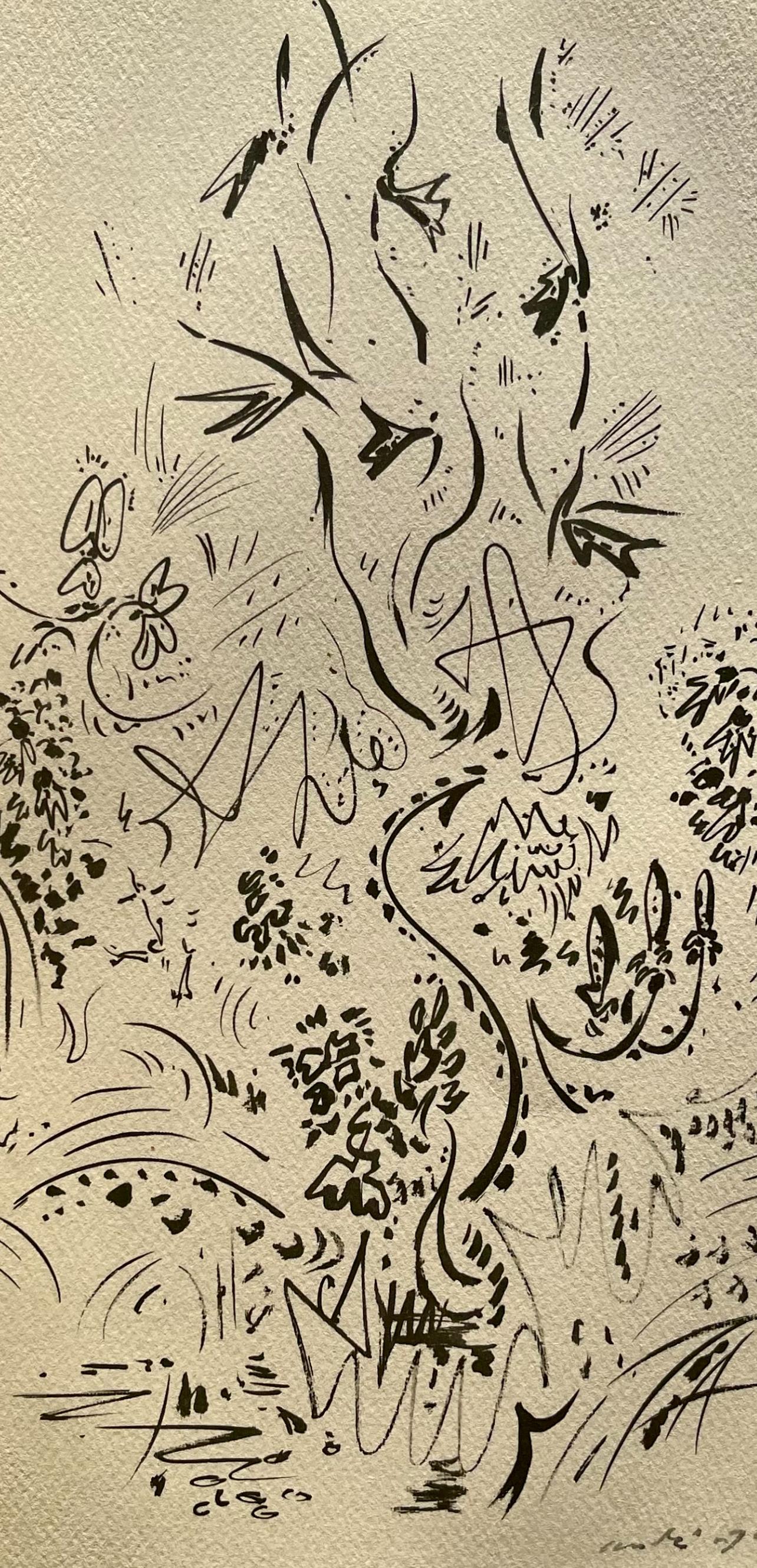 Masson, Herbes et fleurs, Masson Dessins (after) - Print by André Masson