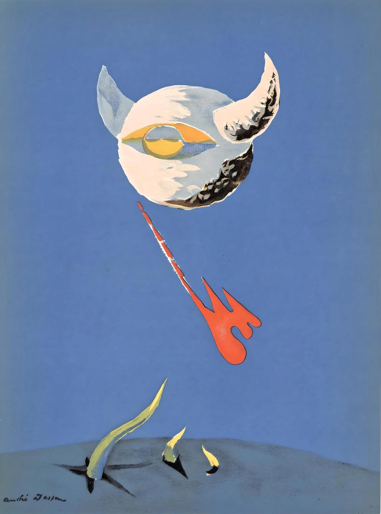 André Masson Abstract Print - Masson, La Lune, Verve: Revue Artistique et Littéraire (after)