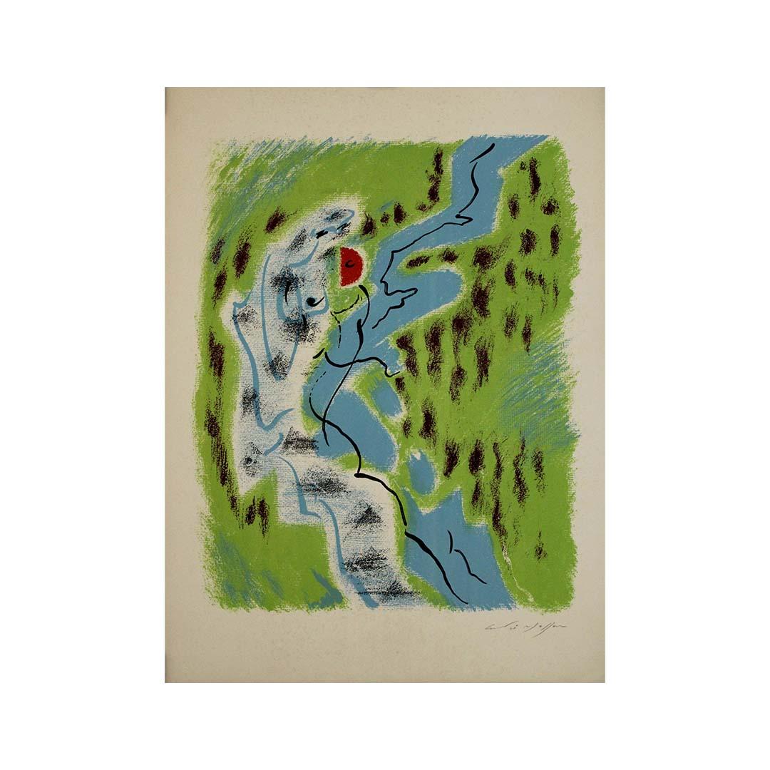 OPriginale litografia di André Masson del 1962 per il XVIII Salon de Mai in vendita 3