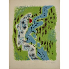 OPrincipal litografía de André Masson en 1962 para el XVIII Salón de Mai