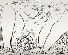 Orifice, lithographie surréaliste d'Andre Masson