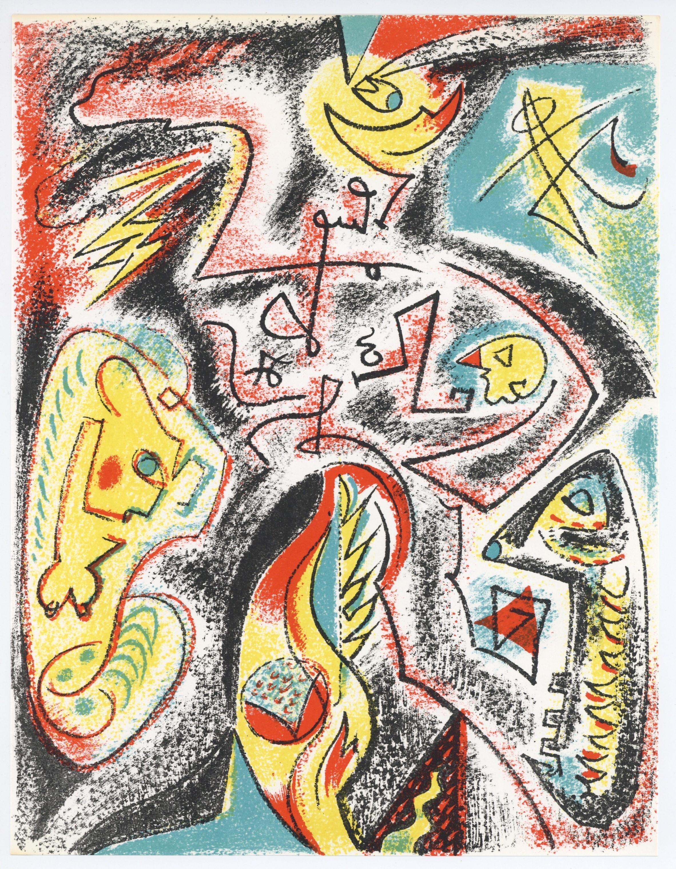 André Masson Abstract Print - original lithograph