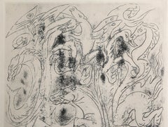 Pégase, gravure surréaliste d'Andre Masson
