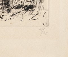 Penthésilée, incisione surrealista firmata su carta Arches di André Masson
