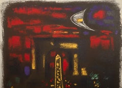 This Place de Concord, lithographie impressionniste d'André Masson