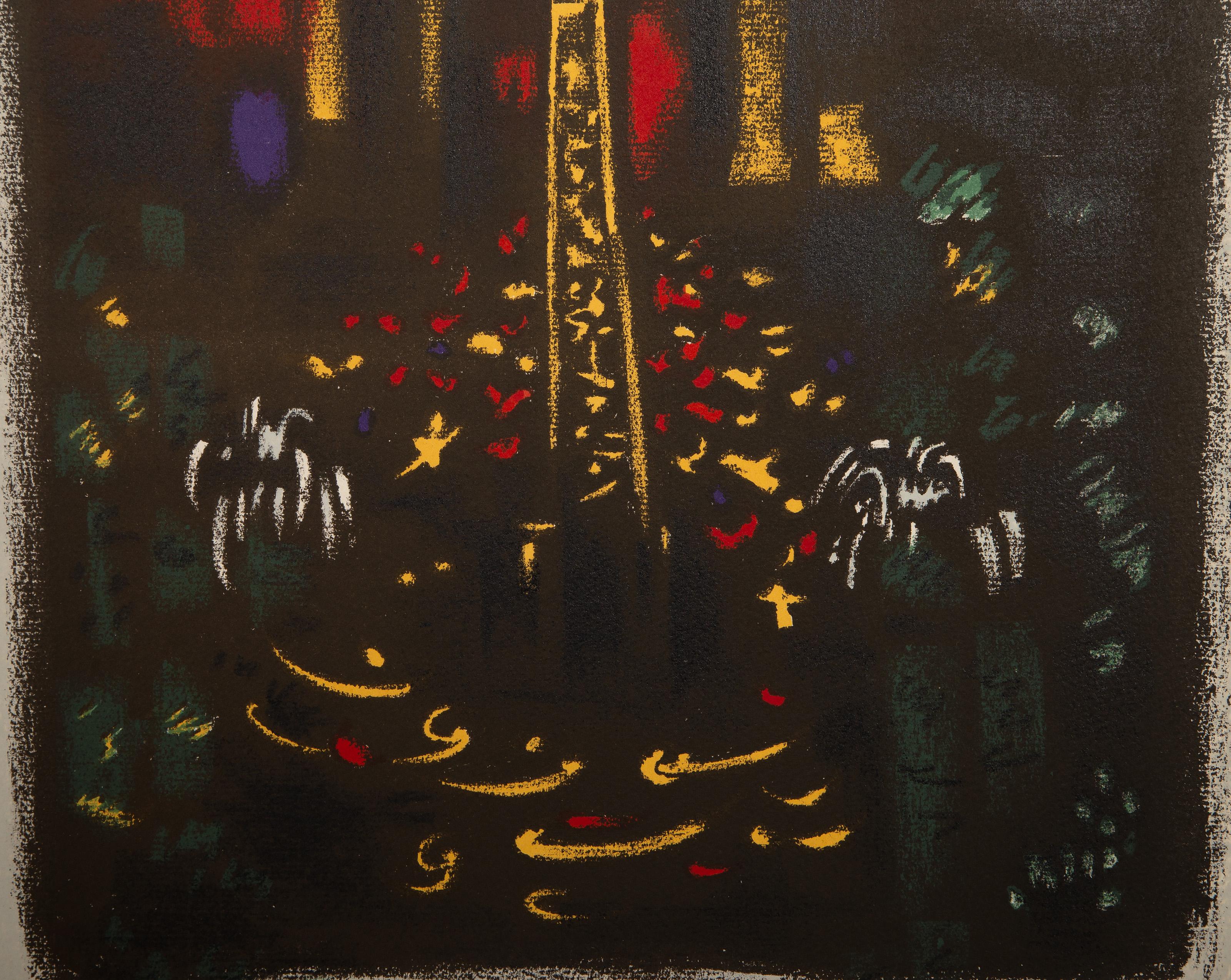 Place de Concorde, Impressionist Lithograph by André Masson For Sale 2
