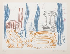 Pompeii II, lithographie surréaliste d'André Masson