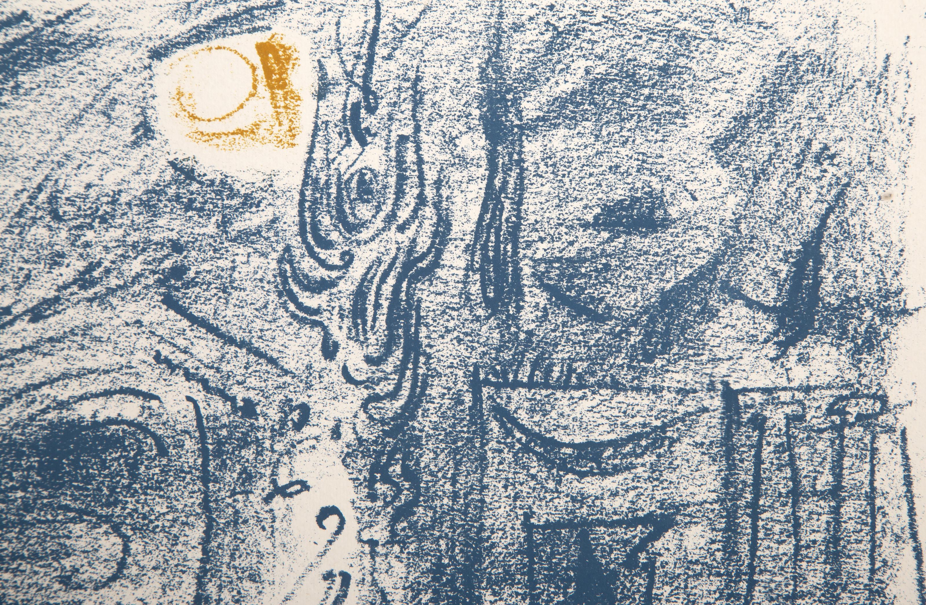 Pompeii IV, Lithographie des Abstrakten Expressionismus von Andre Masson (Abstrakter Expressionismus), Print, von André Masson