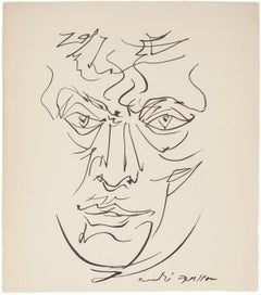 Vintage Portrait - Lithograph by André Masson - Late 20th Century