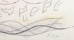 Pour les Erophages, Surrealistische handkolorierte Radierung von André Masson