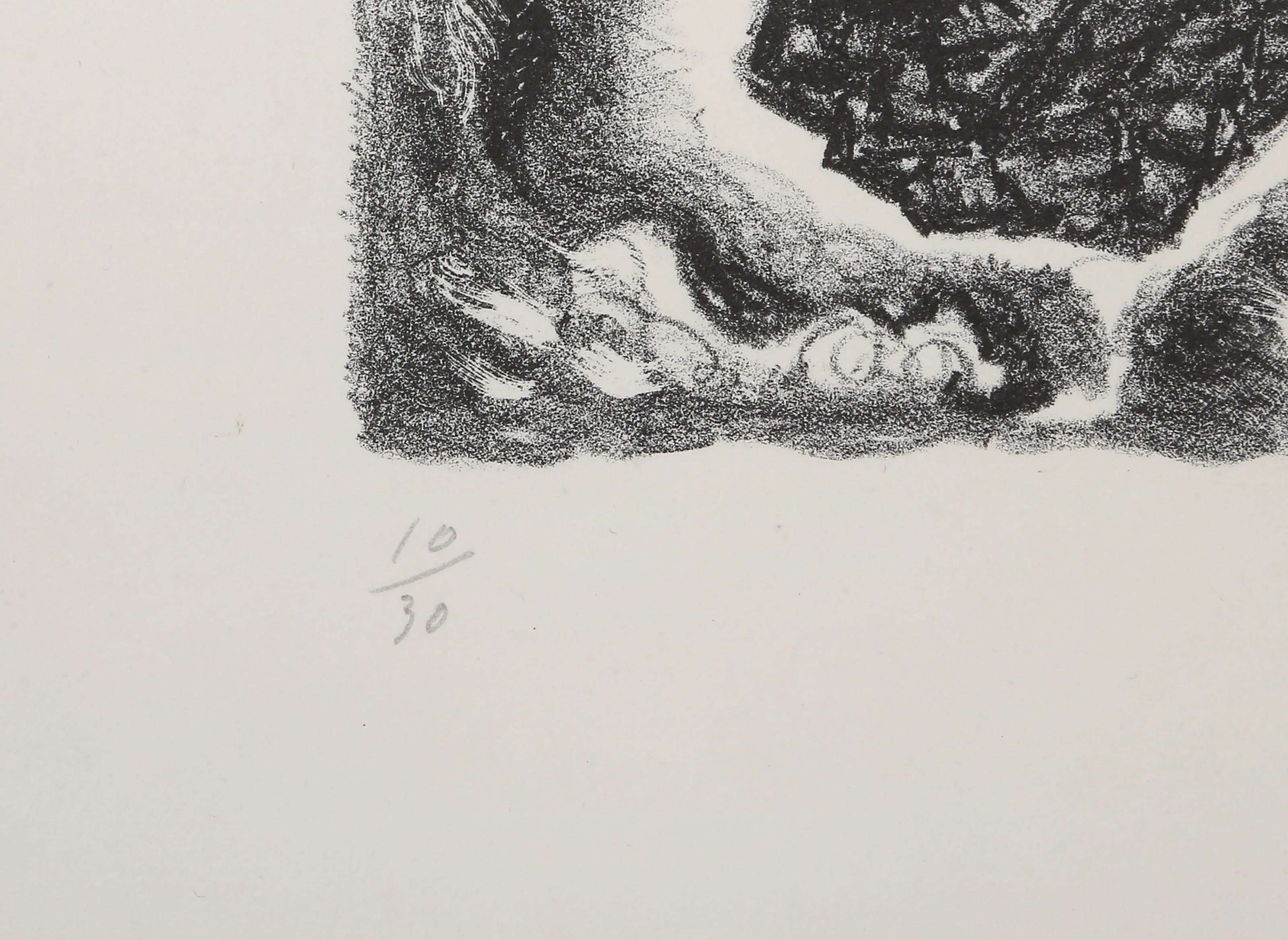 Ruine, Surrealist Lithograph by André Masson For Sale 2