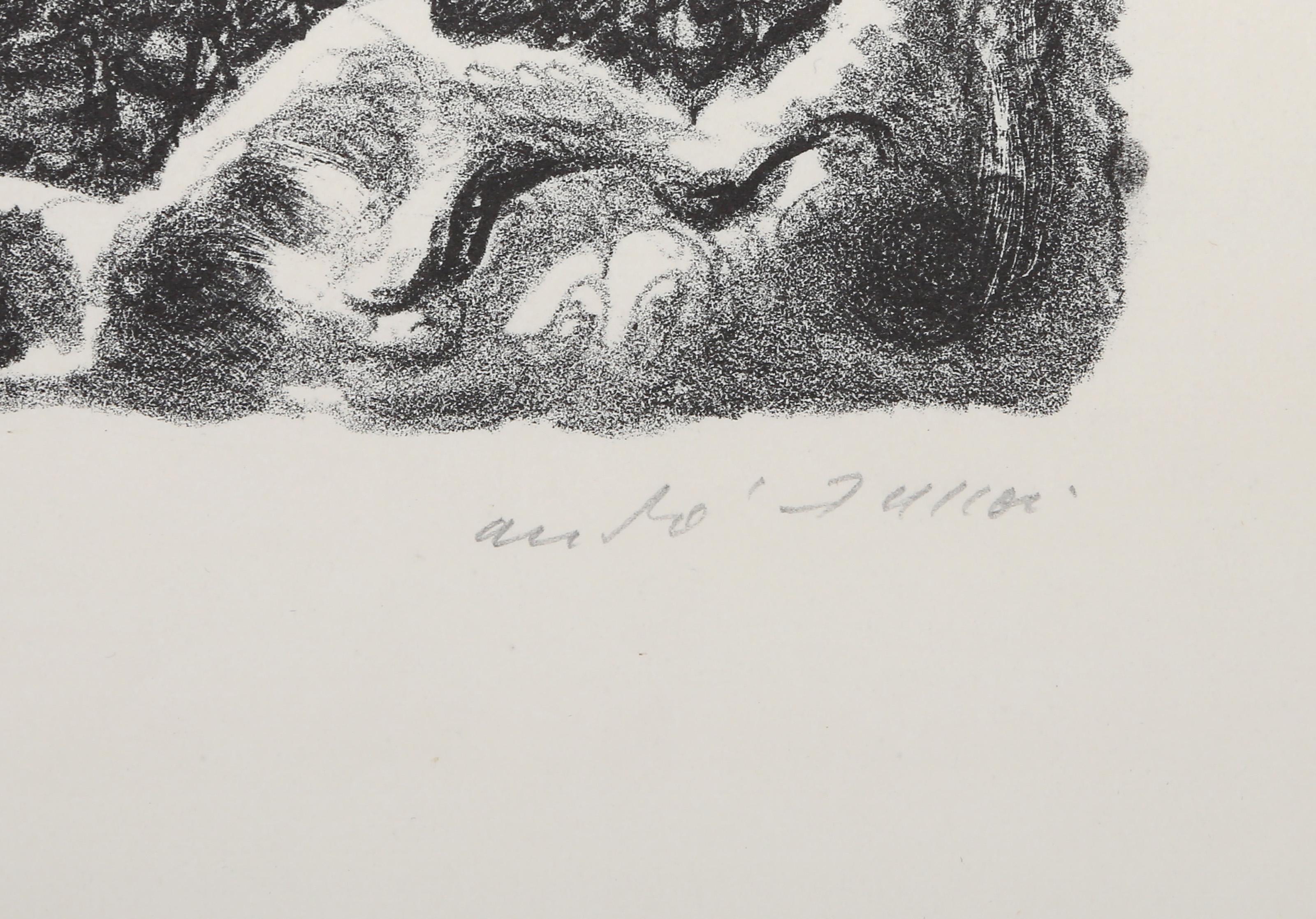 Ruine, Surrealist Lithograph by André Masson For Sale 3
