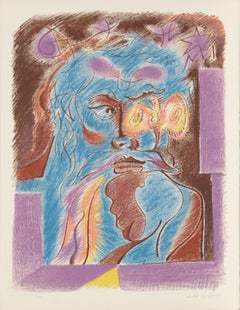 Satan, lithographie surréaliste d'Andre Masson