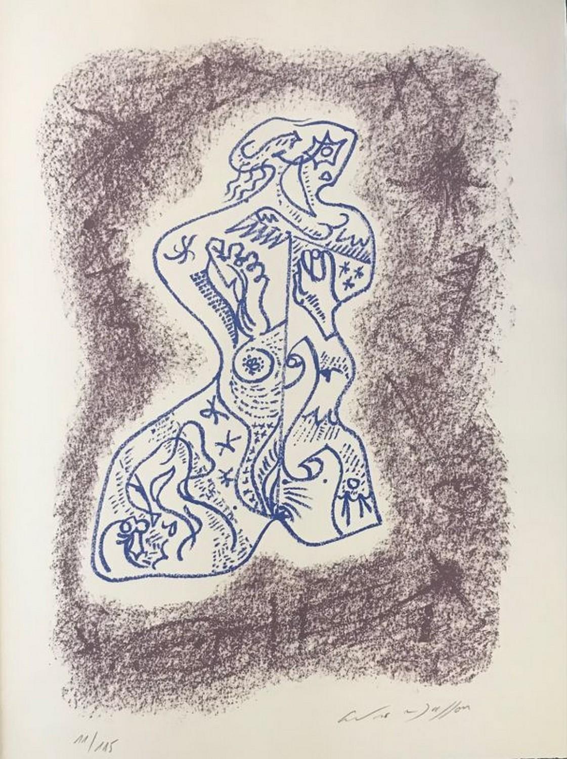 André Masson Abstract Print – Sonett XIV 