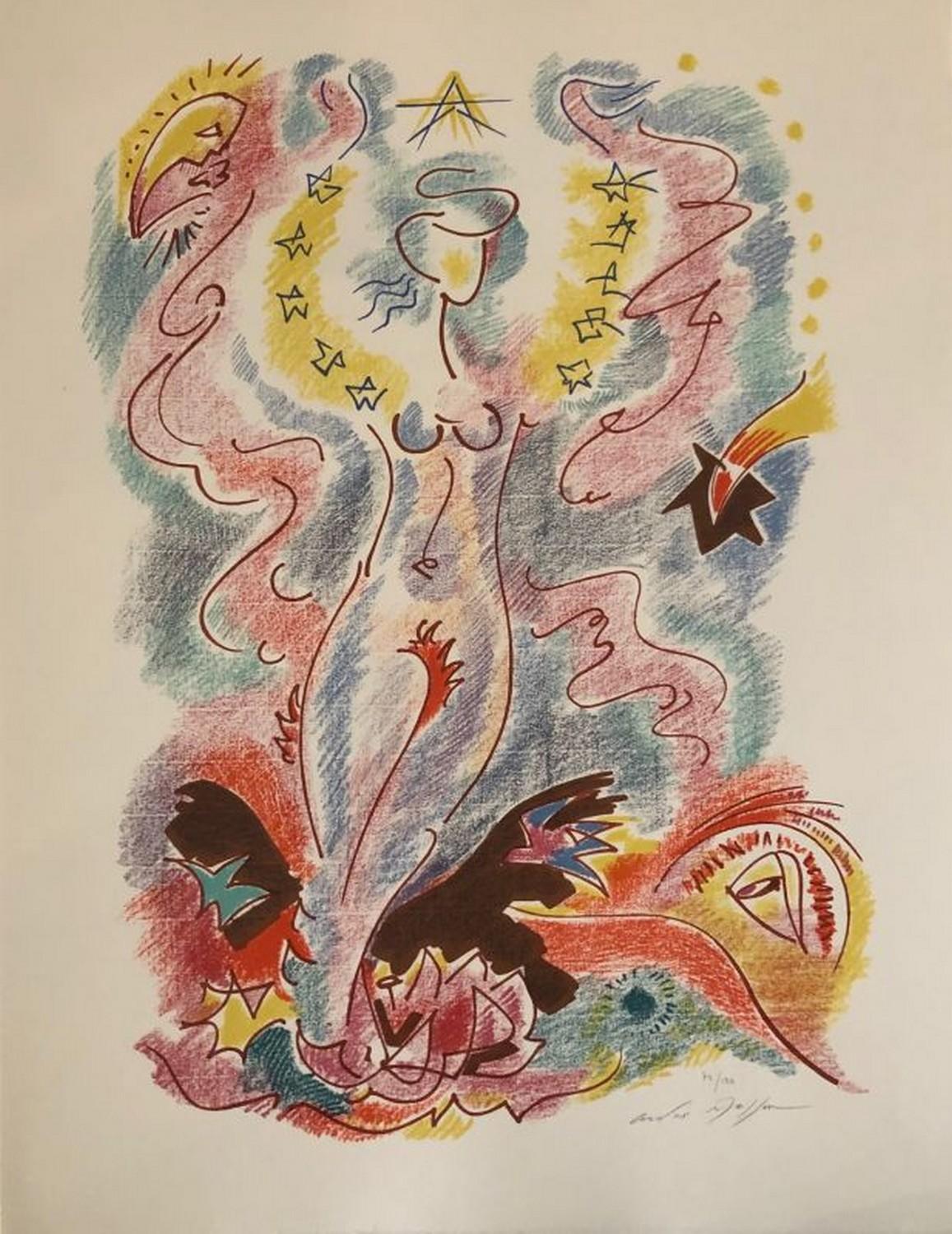 André Masson Abstract Print - Sonnets de Louise Labé