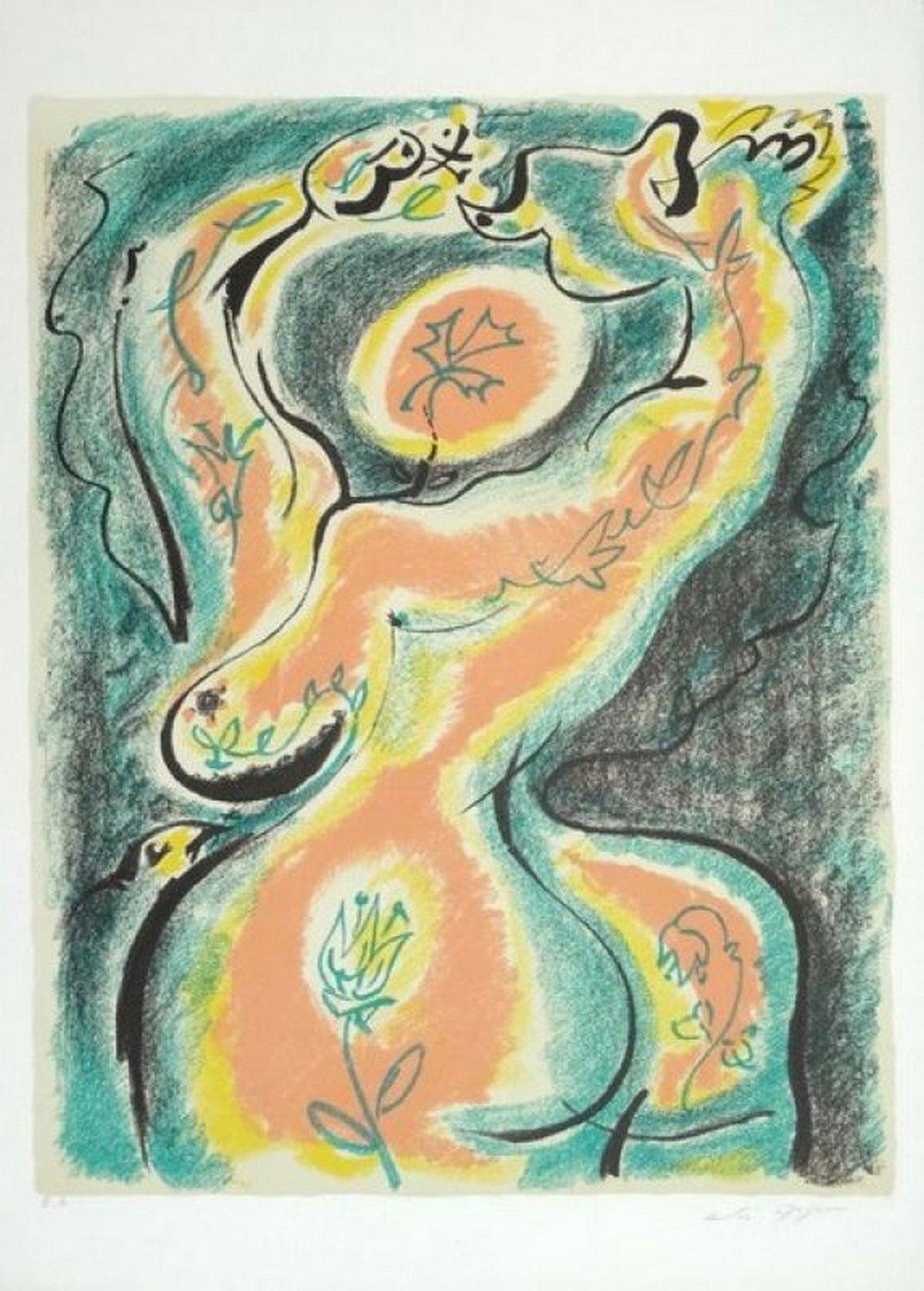André Masson Abstract Print - The metamorphosis of the woman 