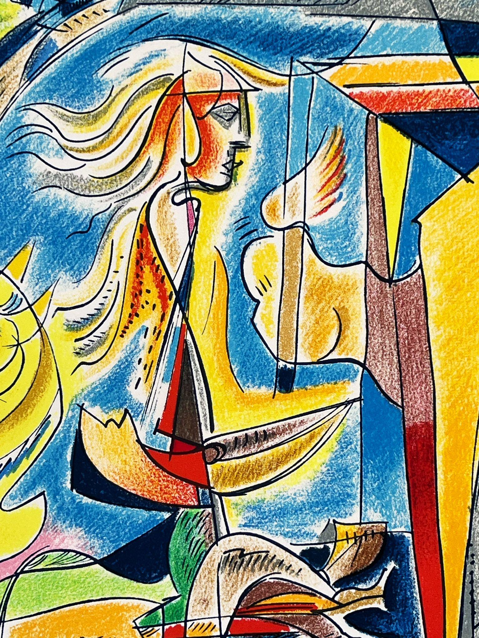 Il lavoro del caso - Print di André Masson