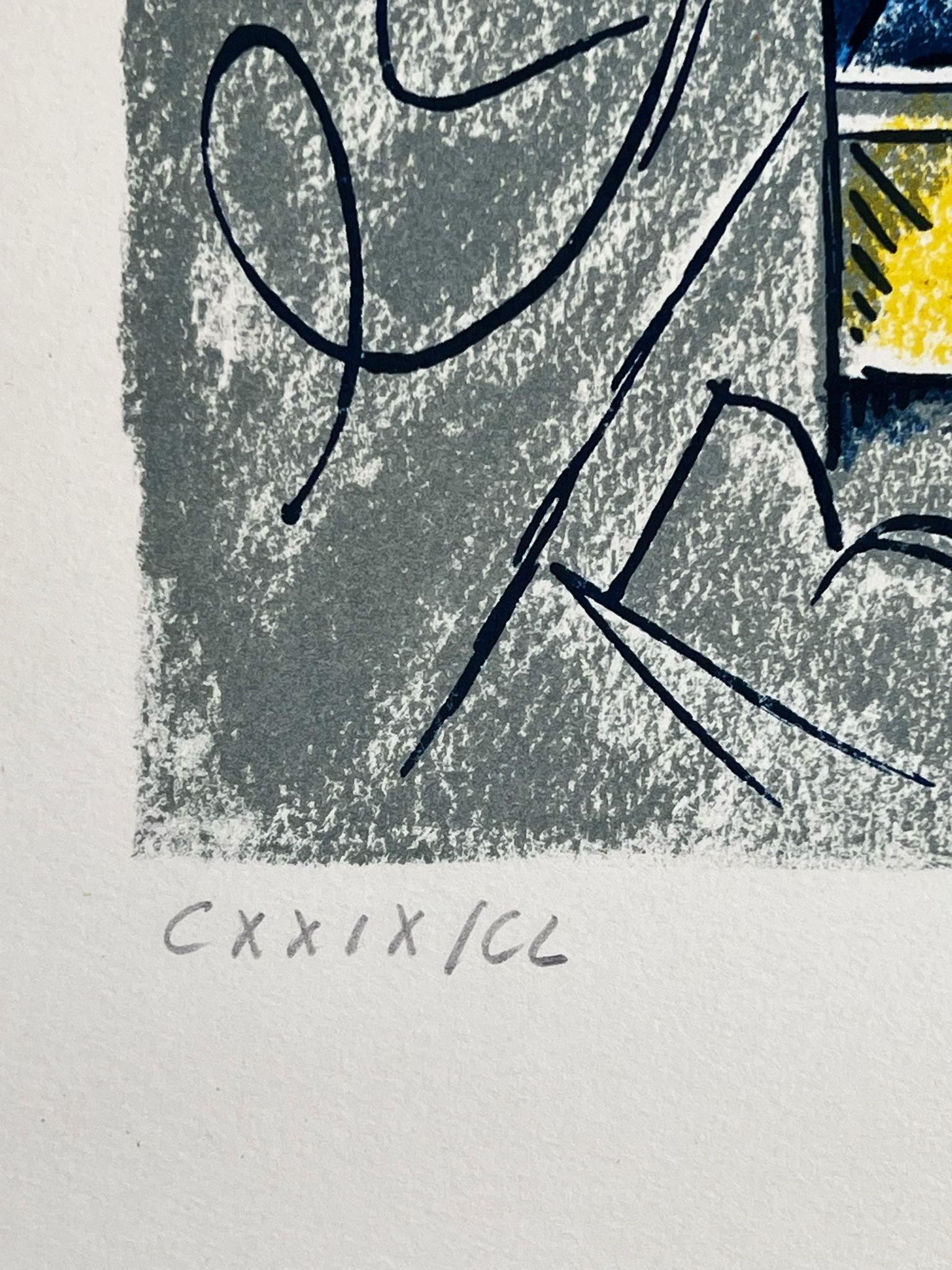 Il lavoro del caso - Abstract Print Beige di André Masson