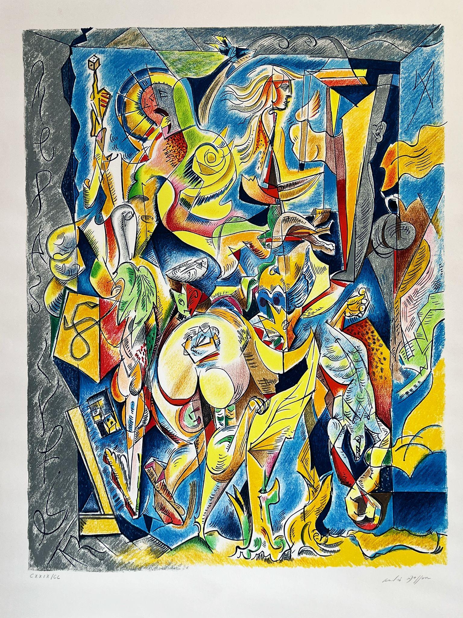 Abstract Print di André Masson - Il lavoro del caso