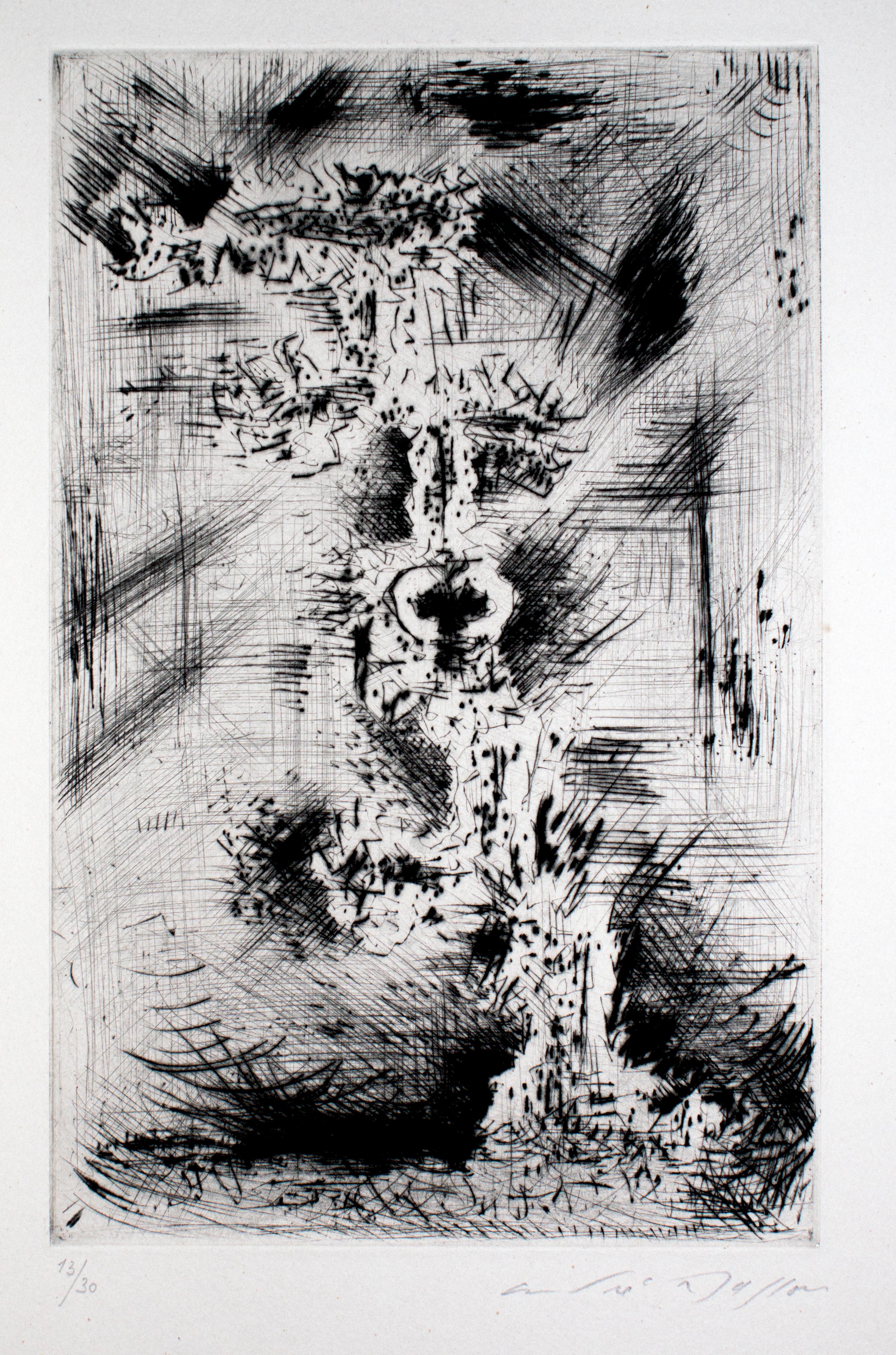 André Masson Abstract Print – Totem aus Goldbronze