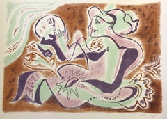 Untitled - Original Lithograph by André Masson - 1970