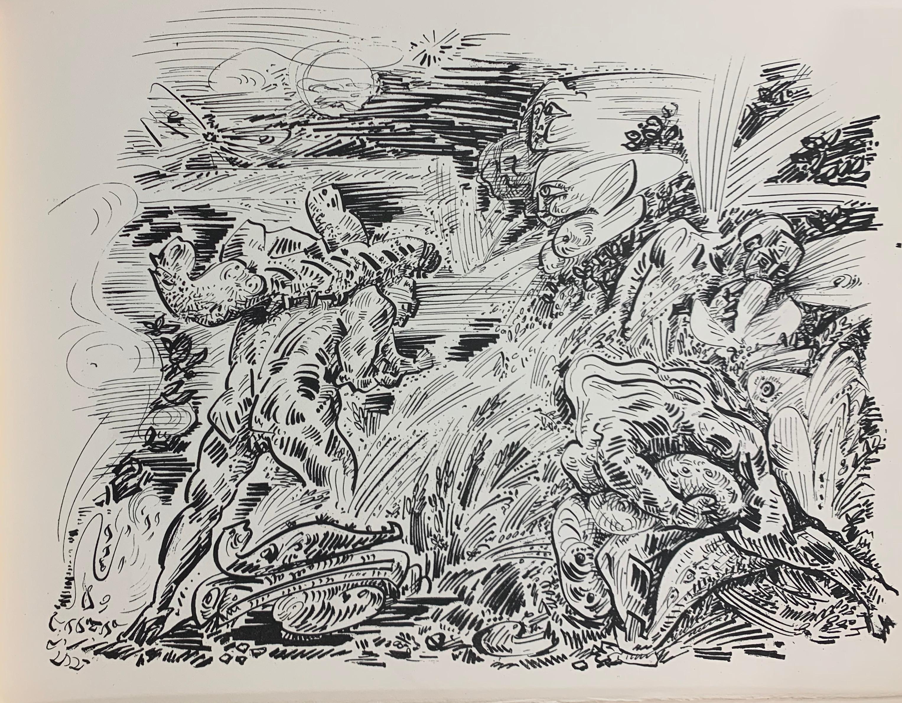 André Masson Abstract Print - Vingt deux dessins sur le thème du désir