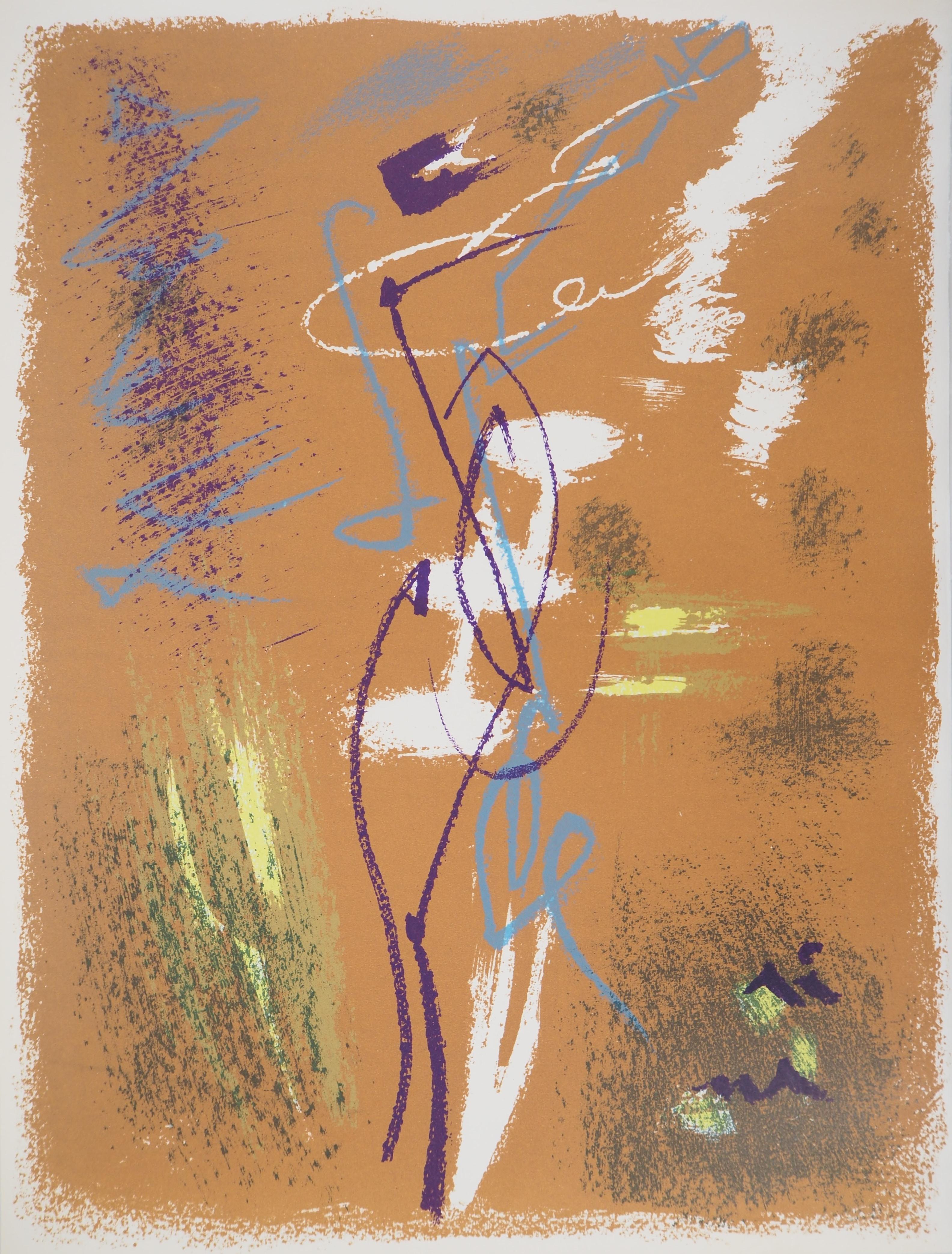André Masson Abstract Print – Wasser Nymphe - Original Lithographie (Mourlot - Cramer #60)