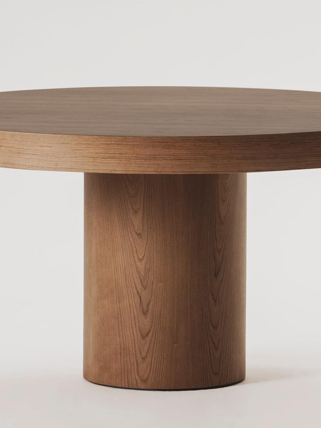 Fait main Table de salle à manger en placage de Wood Andre par Marlot Baus en vente