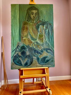 "Femme et Homards" (Woman with Lobsters), 1948 -André Minaux (French, 1923-1986)