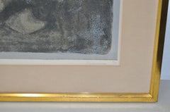 Andre Minaux "Tete de Femme" Original Lithograph c.1960s