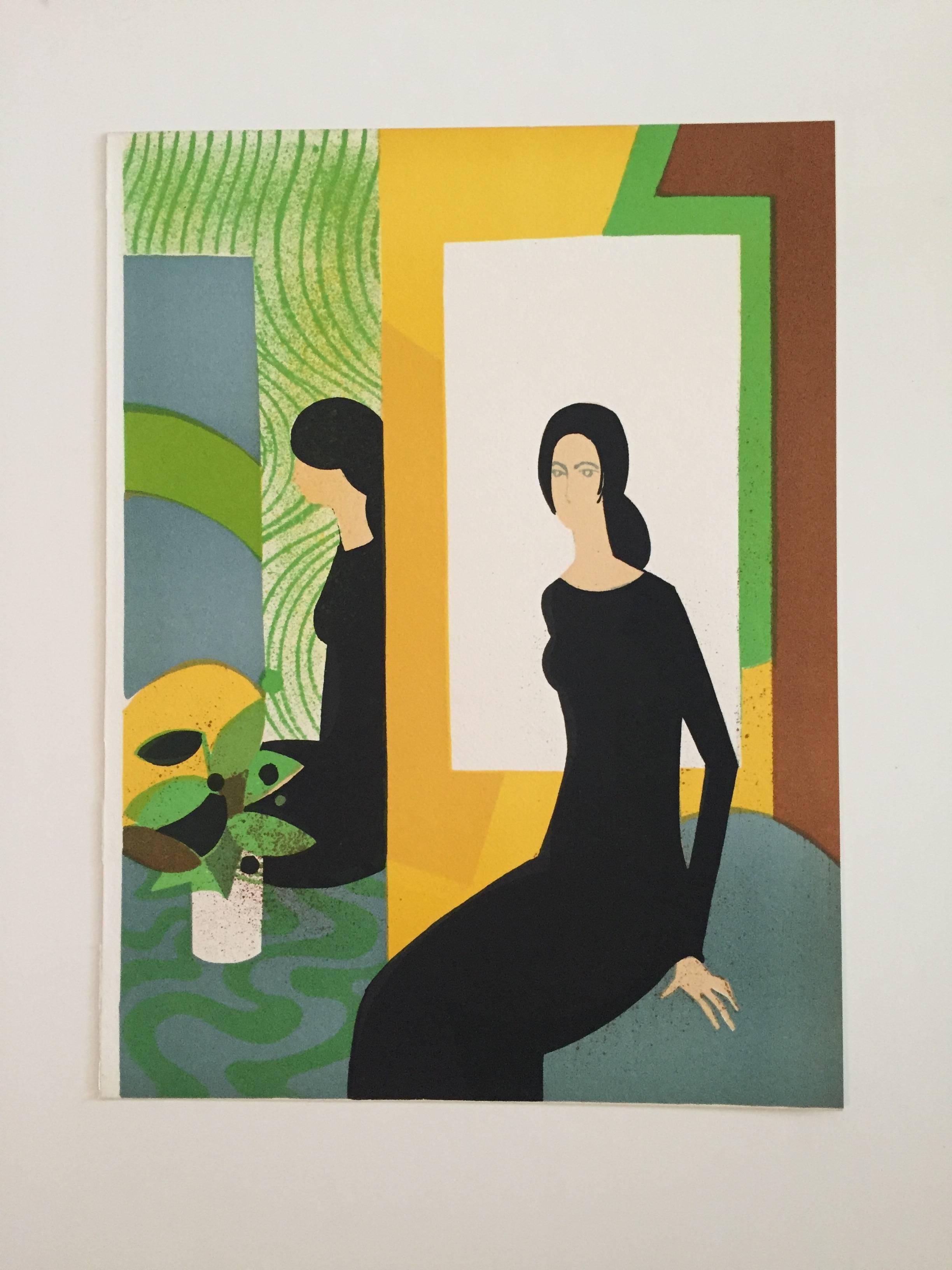 Jeu de Miroir (Moderne), Print, von André Minaux