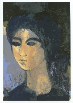 "Jeune fille" original lithograph