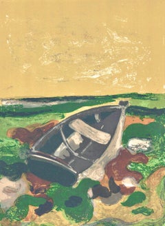 Vintage La barque échouée, Prints from the Mourlot Press