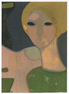 Lithographie originale « La blonde »