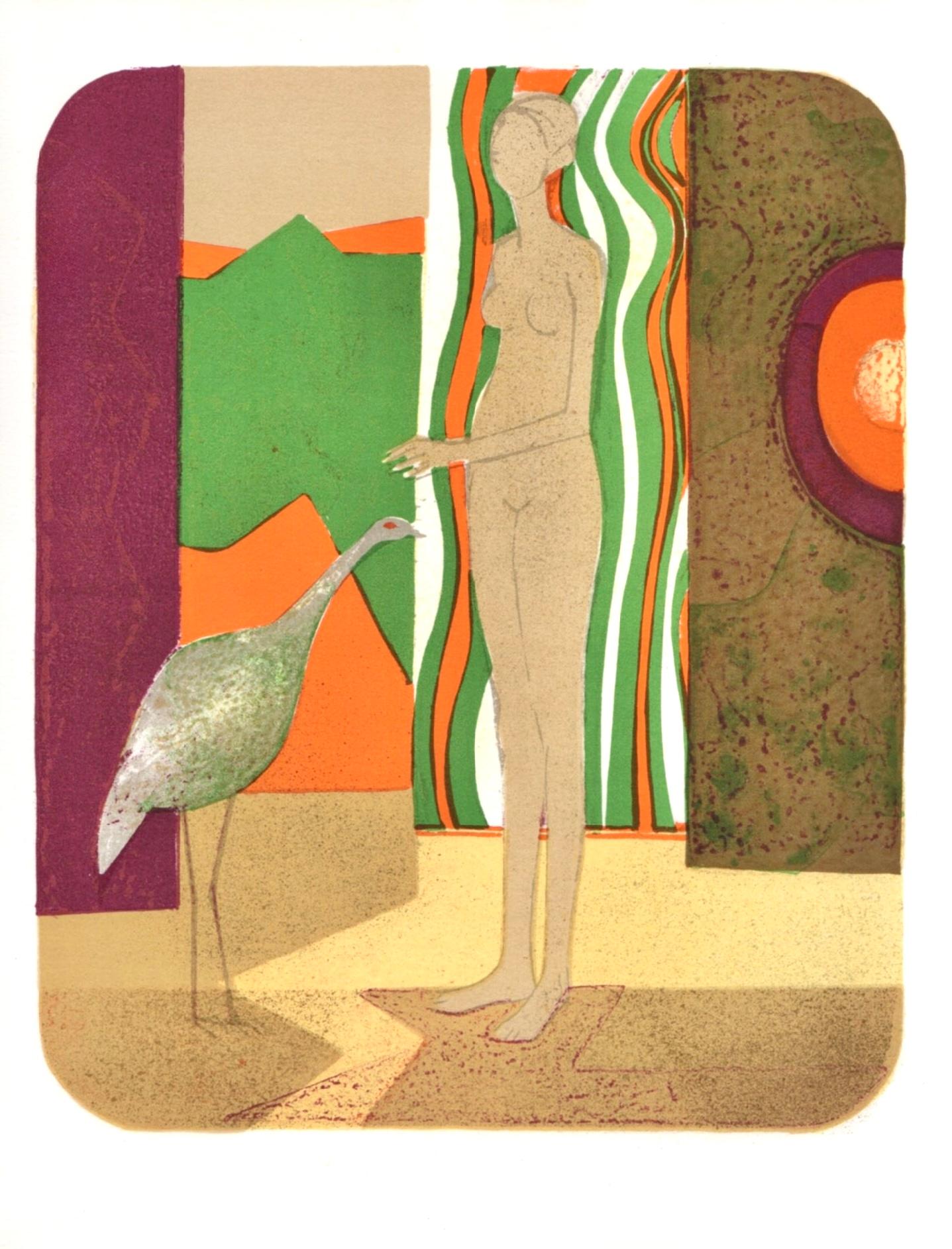 (tariff free*) La femme et l'oiseau, Souvenirs et Portraits d'Artistes For Sale 1