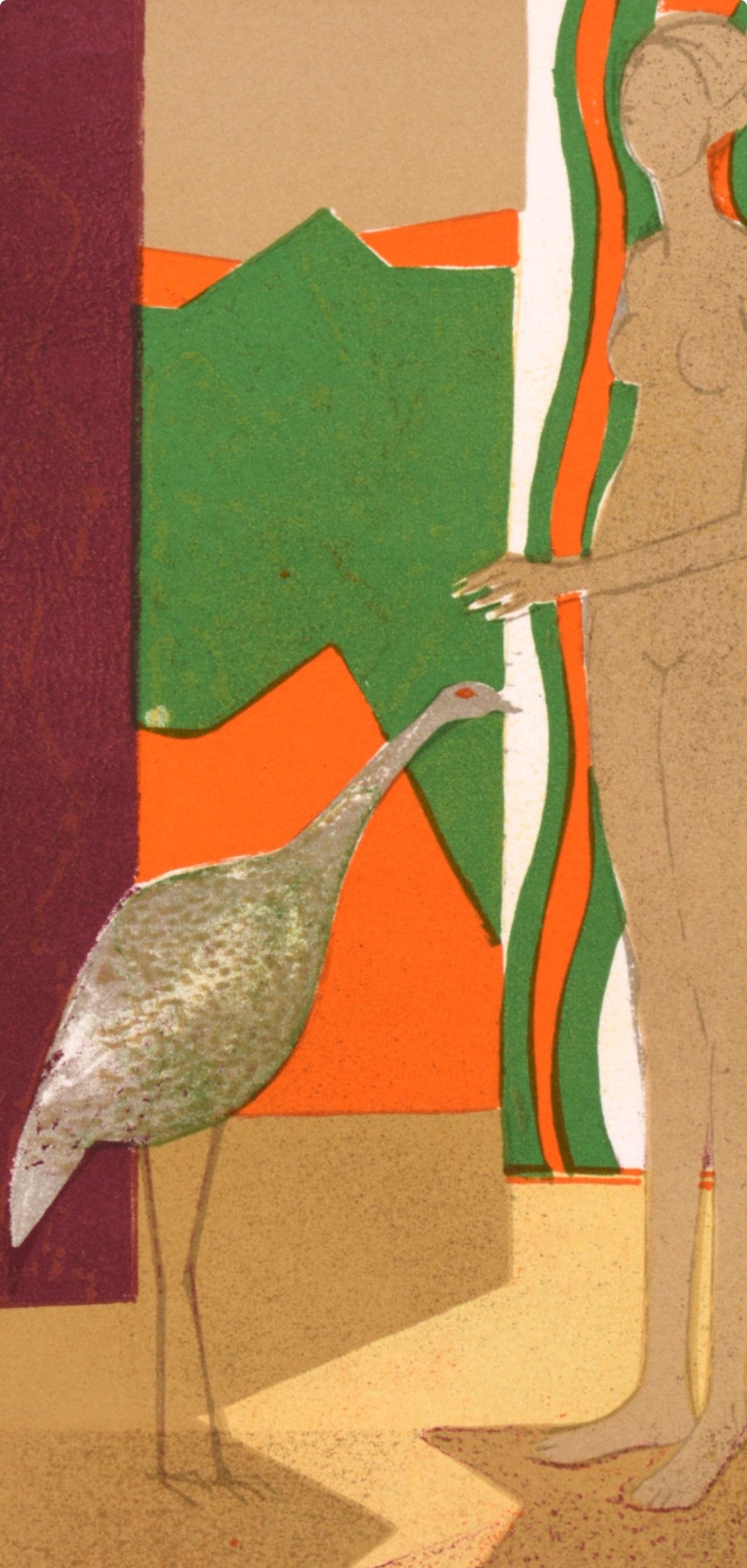 Minaux, La femme et l'oiseau, Souvenirs et portraits d'artistes (after) For Sale 2