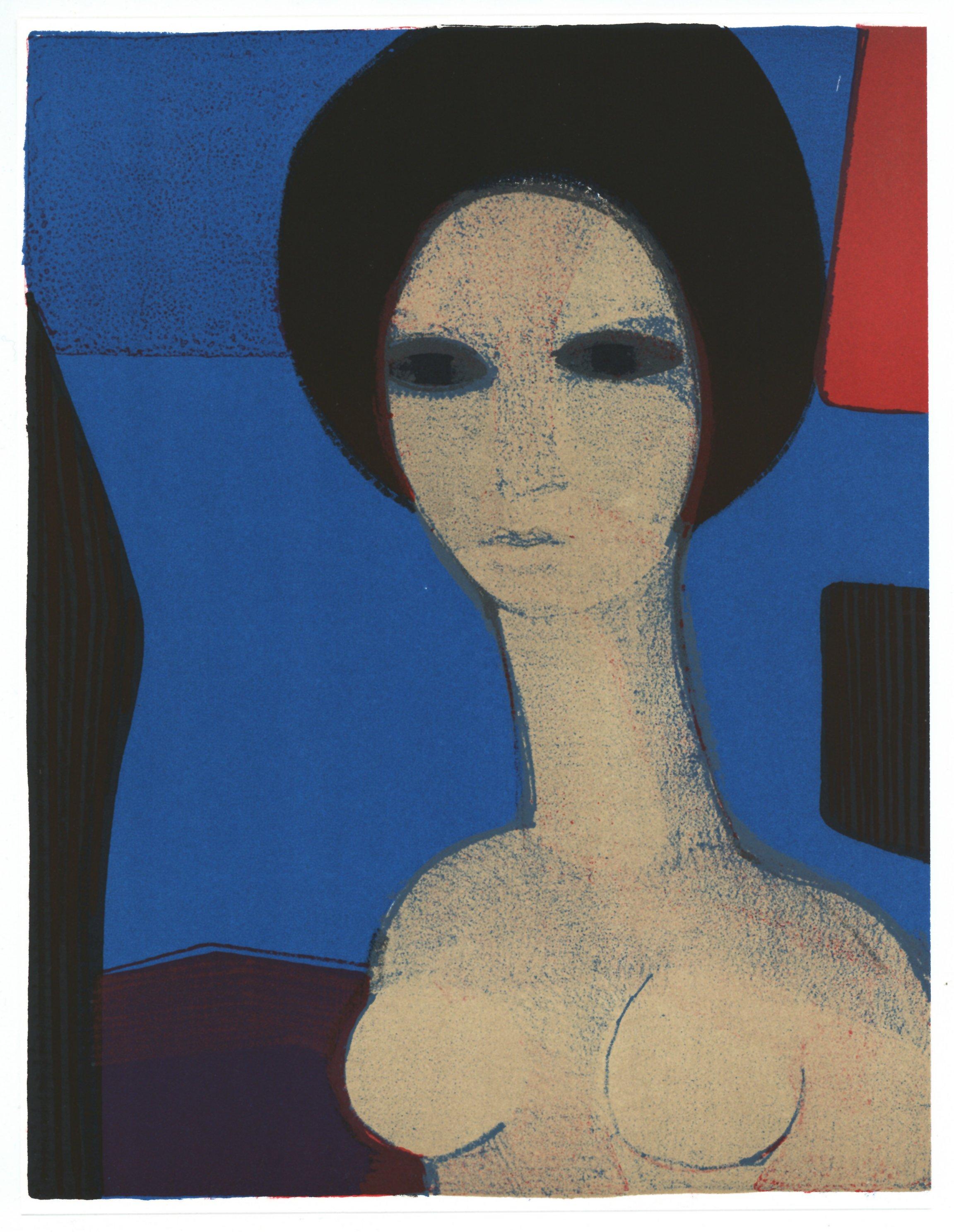 original lithograph - Print by André Minaux