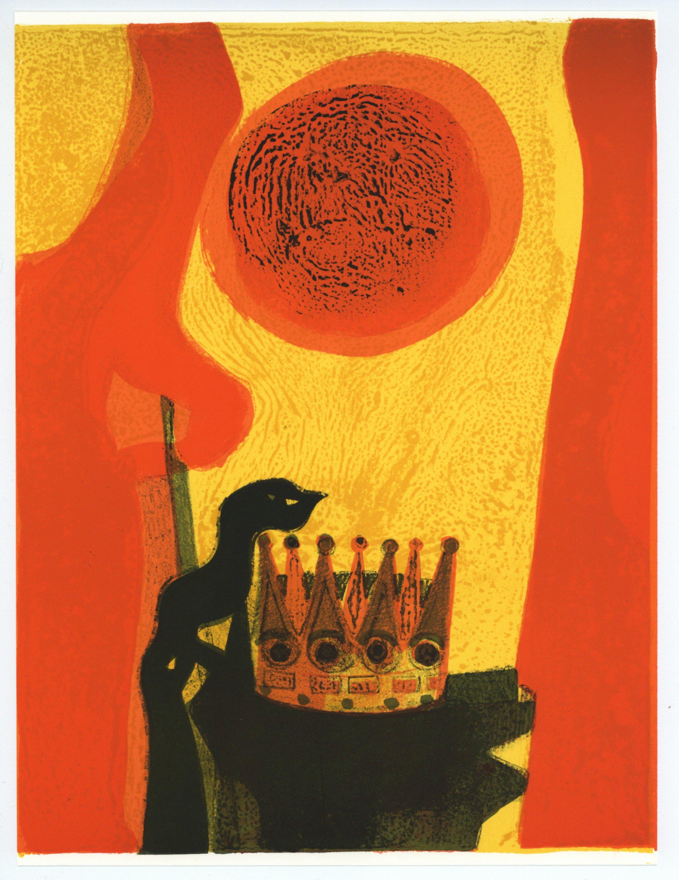 original lithograph - Print by André Minaux
