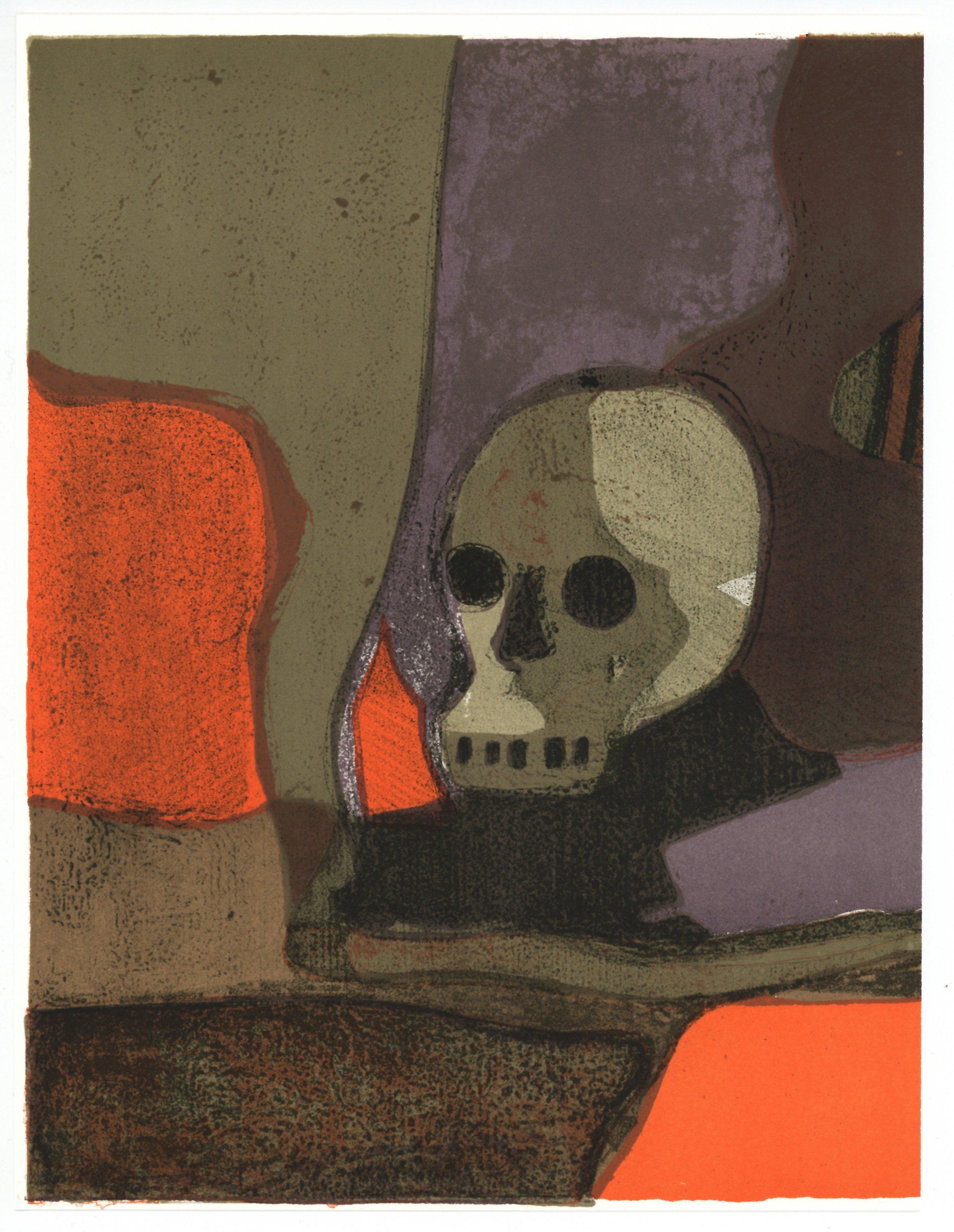 original lithograph - Print by André Minaux