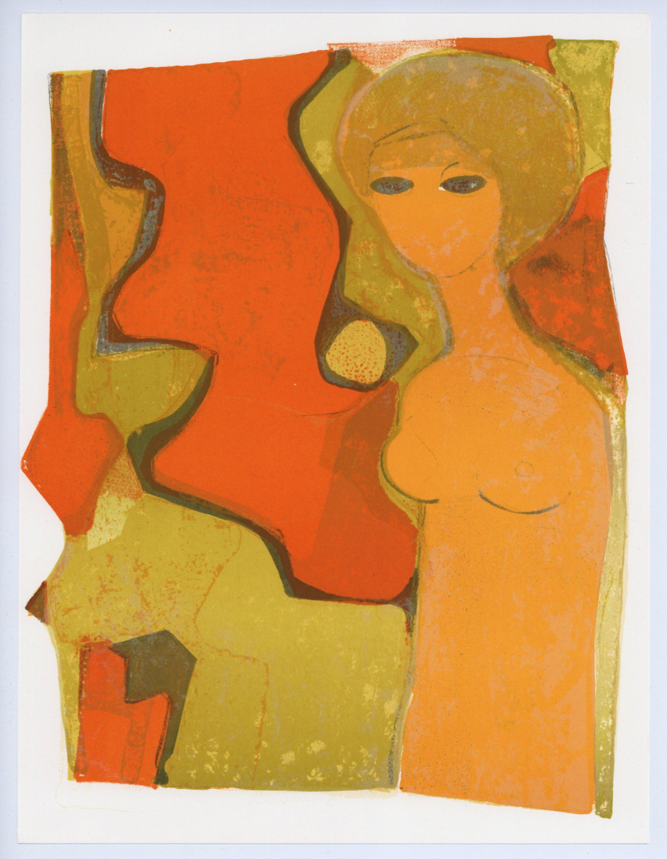 litografía original - Print de André Minaux