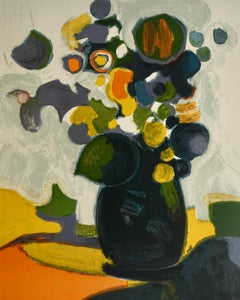 Still Life, Flowers In Vase On Table