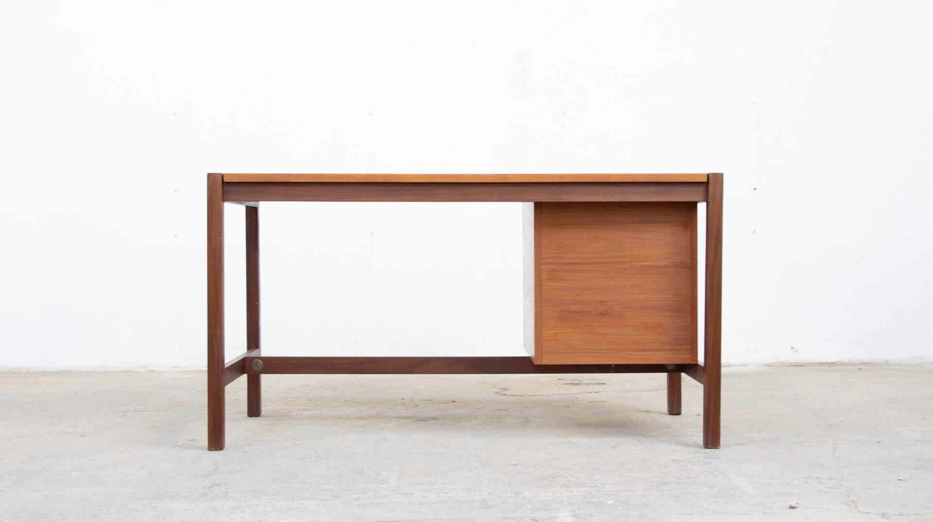 20th Century André Monpoix desk for Meubles TV, 1960'S For Sale