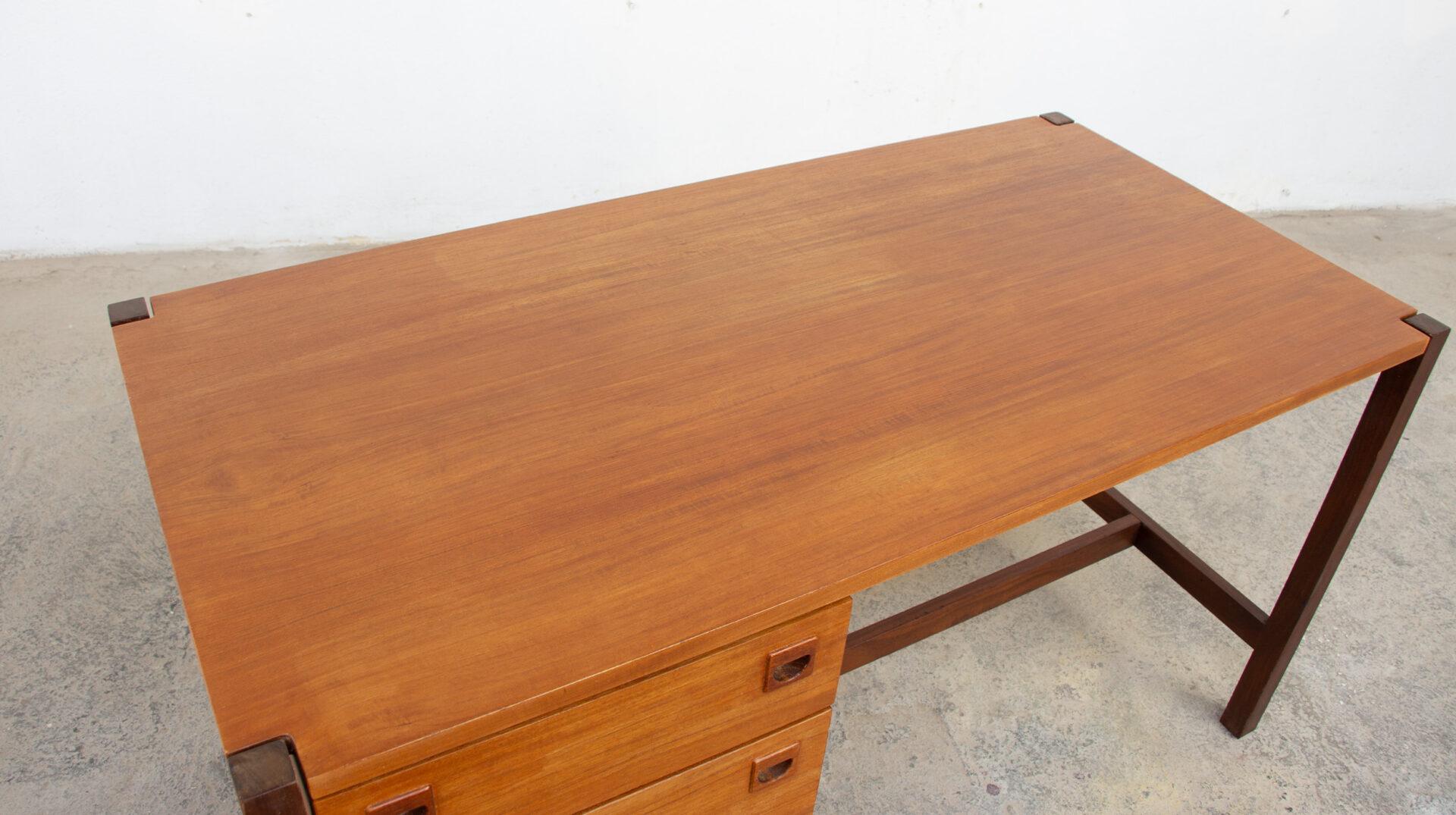 André Monpoix desk for Meubles TV, 1960'S For Sale 1