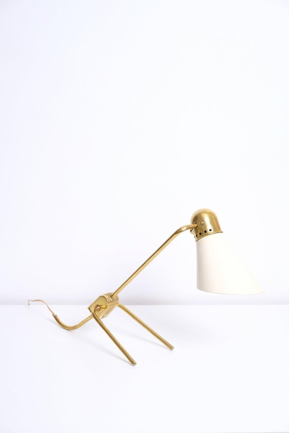 Mid-Century Modern Lampe de table André Mounique/Charlotte Perriand pour Jumo en vente