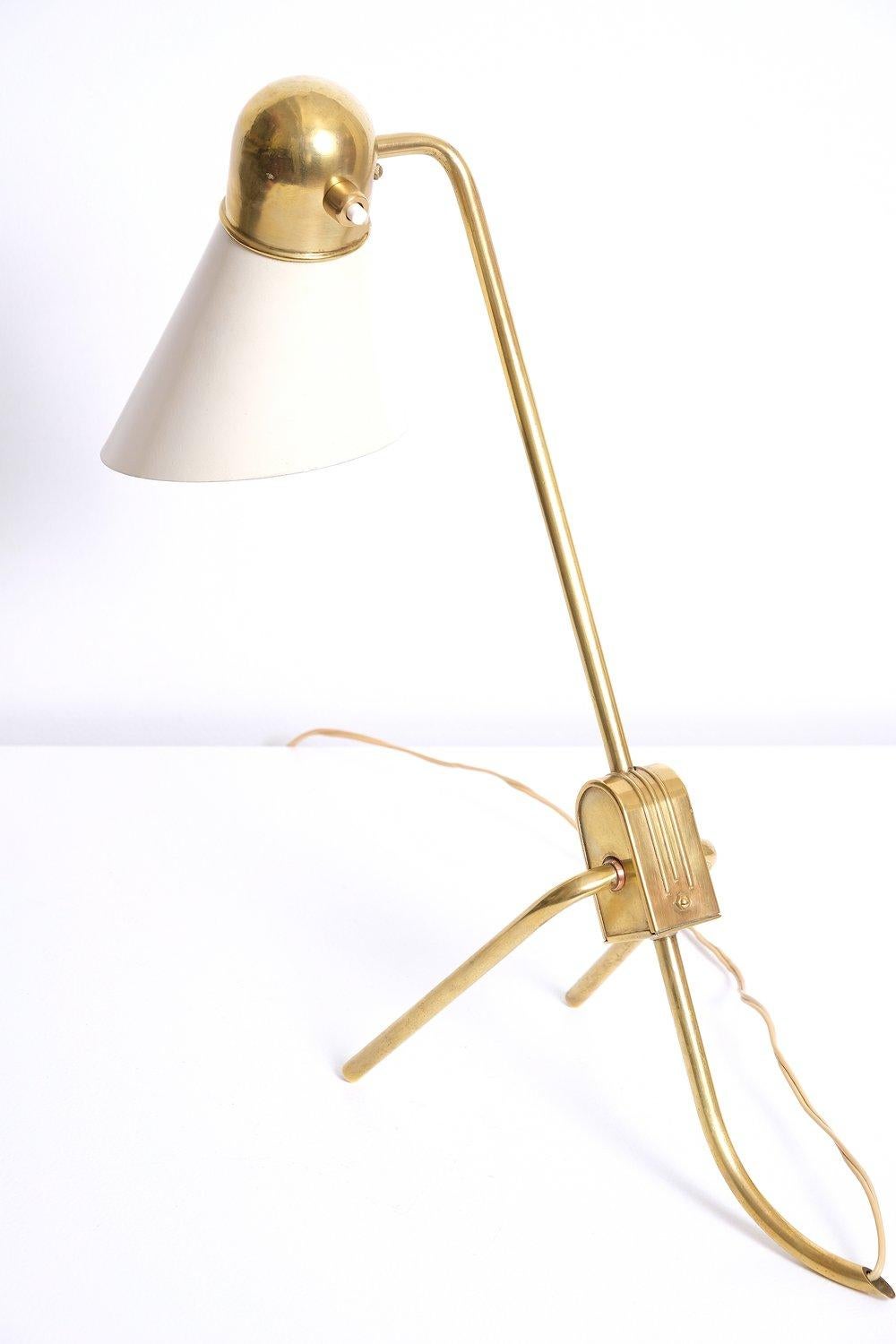French André Mounique/Charlotte Perriand Table Lamp for Jumo For Sale